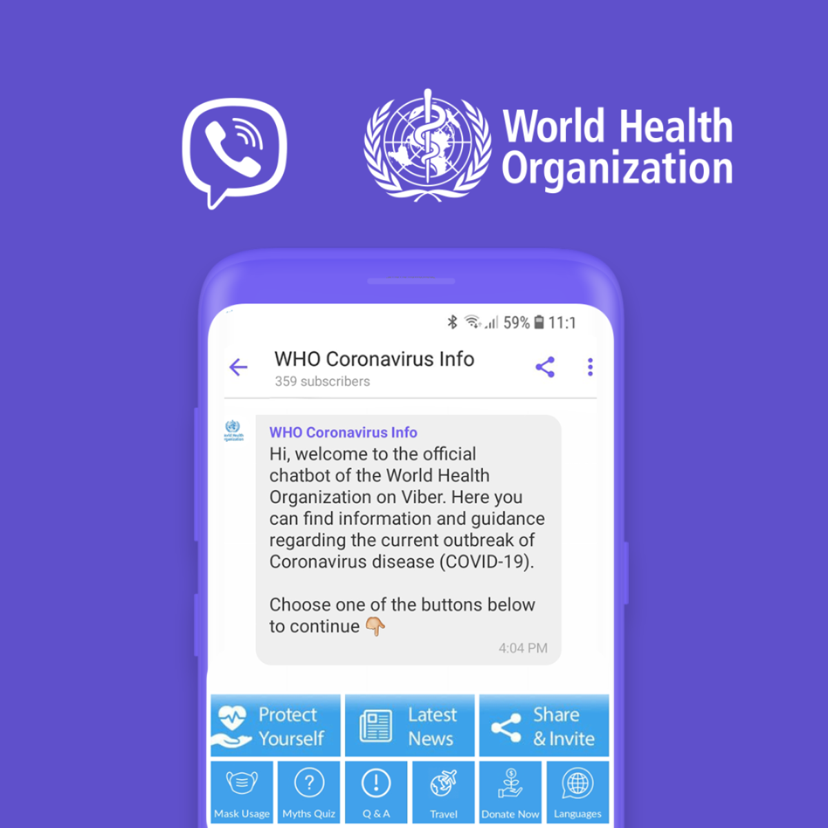 1. World Health Organization (WHO) Chatbot